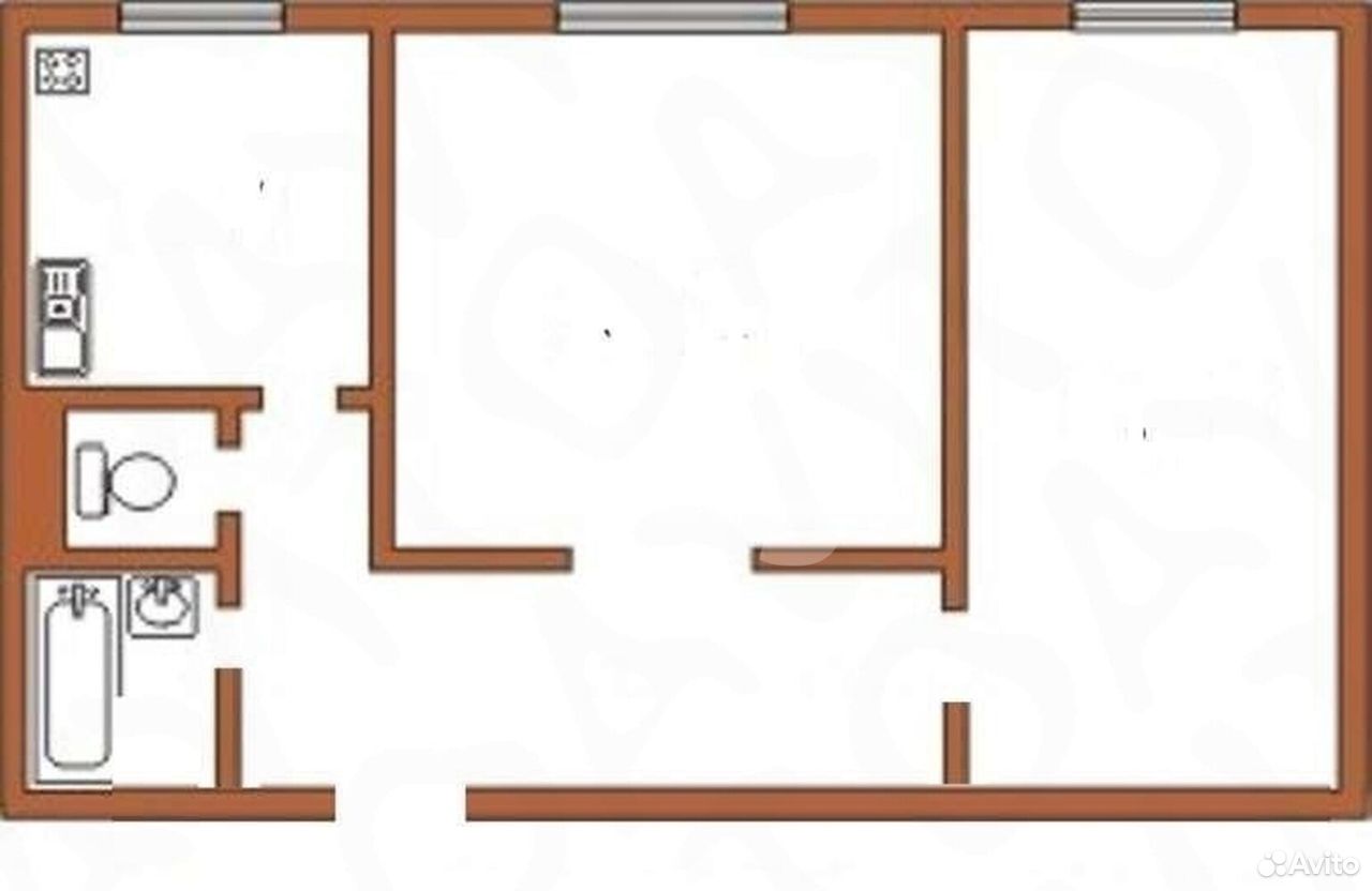 Планировка 2-х комнатной квартиры в панельном доме 9