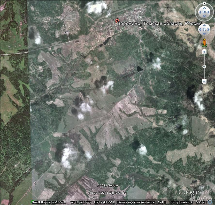 Воронино томская область карта