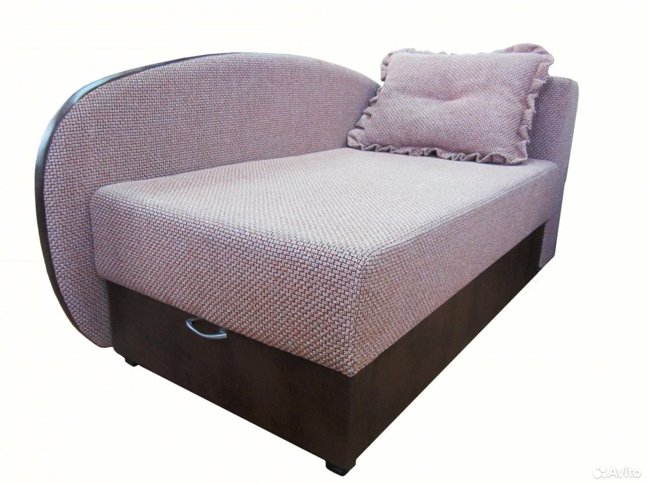 маленький диван кровать с ящиком для белья