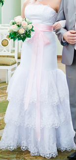 Свадебное платье + шубка