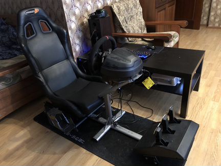 Игровое кресло Playseat + руль ThrustMaster T300