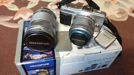 Фотоаппарат Olympus e-pm2, double kit, в идеале