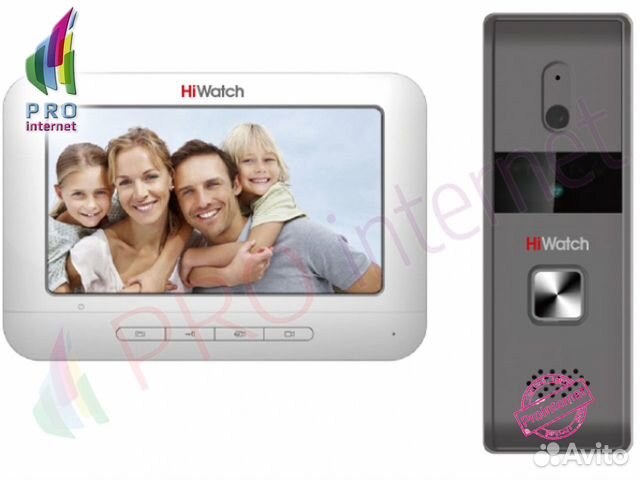 Видеодомофон. Комплект HiWatch DS-D100KF