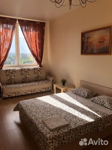 

1-к. квартира, 43 м², 2 кровати