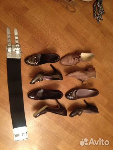 Именные туфли на размер 39.5 и ремень pinko