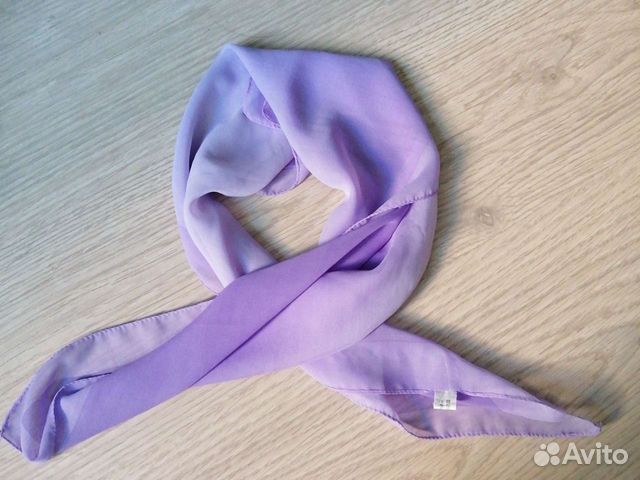 Шейный платок шифон 70х70