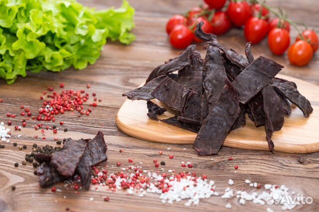 Оленина ломтики вяленые 0.5 кг