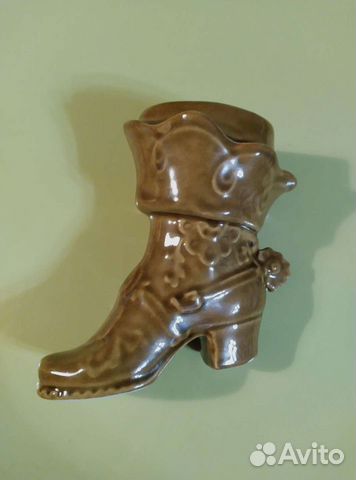 Керамическая карандашница Сапожок, СССР