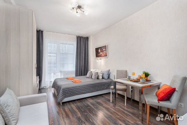 

Квартира-студия, 27 м², 2 кровати