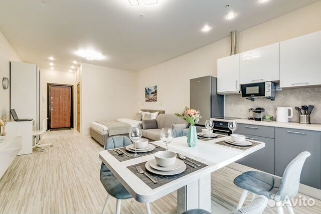 

Квартира-студия, 33 м², 2 кровати