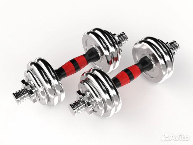 Набор гантелей unixfit в кейсе 15kg