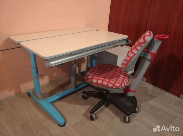 Стол для школьников+стул растущий