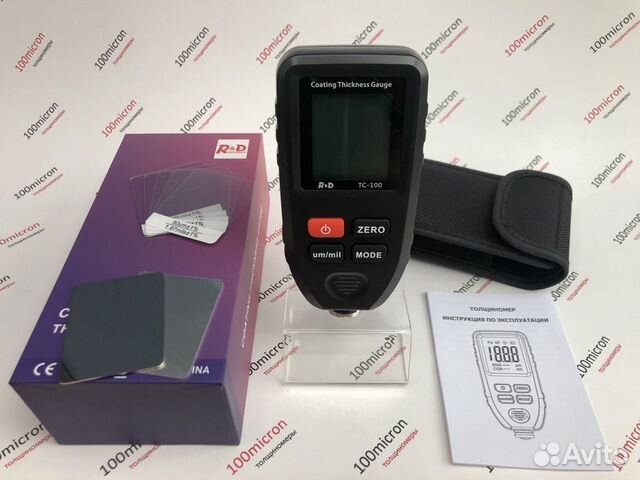 Толщиномер R&D TC-100, черный. Новый