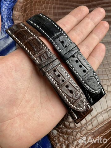 Часовые ремешки из кожи крокодила на заказ