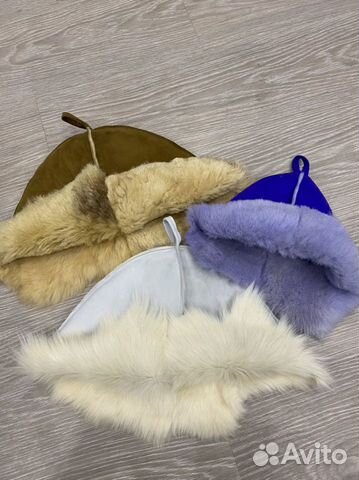 Шапочки для бани из натуральной итальянской овчины