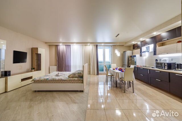

Квартира-студия, 55 м², 3 кровати