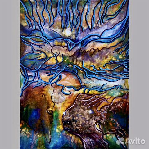 Картина Fluid Art, Психоделик, 30-40 см