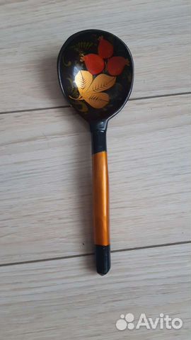 Ложка столовая Золотая Хохлома, длина 19 см, 1 шт