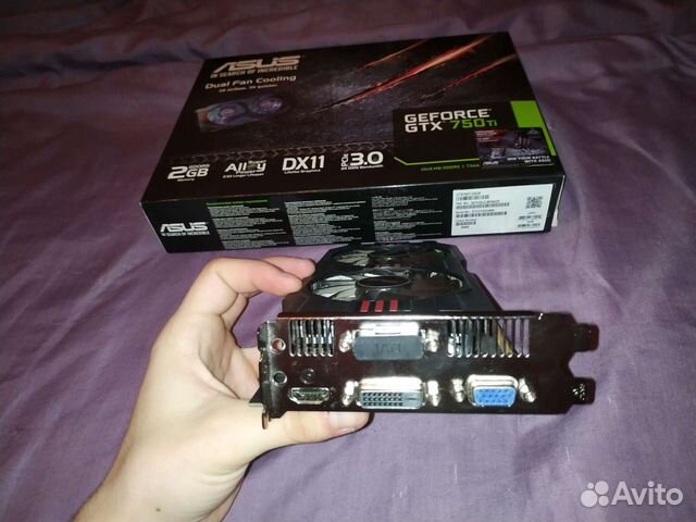 Видеокарта asus geforce GTX 750 ti