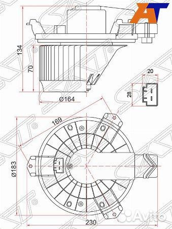 Мотор отопителя салона honda CR-V