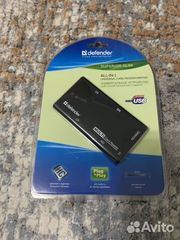 Картридер Defender 5 в 1 новый в упаковке