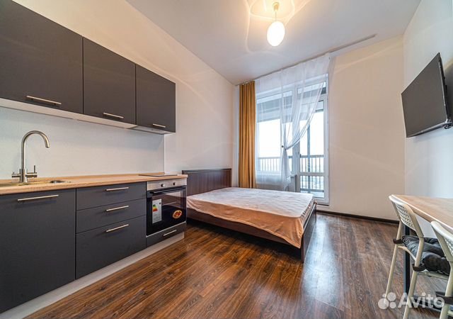 

Квартира-студия, 32 м², 1 кровать