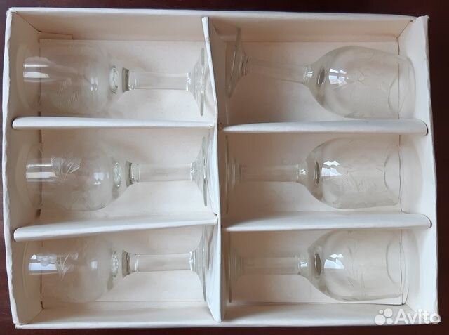 Рюмки. Стекло. 6 штук