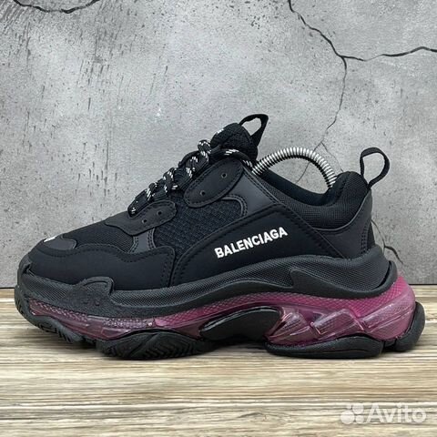 Баленсиага Triple s Clear sole Black