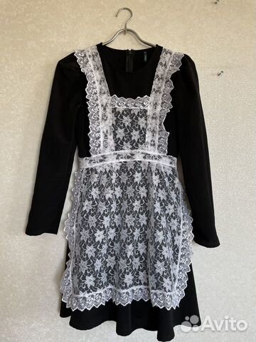 Белый школьный фартук