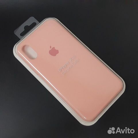 Силиконовый чехол на iPhone X / XS розовый