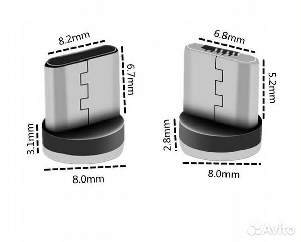Штекер для магнитного кабеля