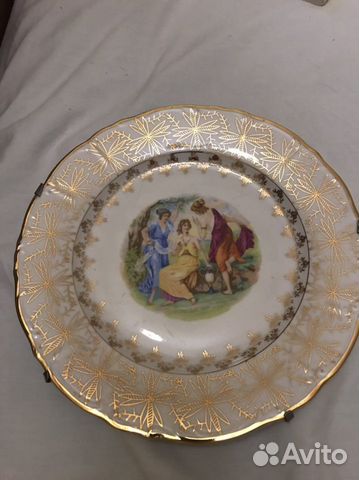 Настенная тарелка чехия Нимфы