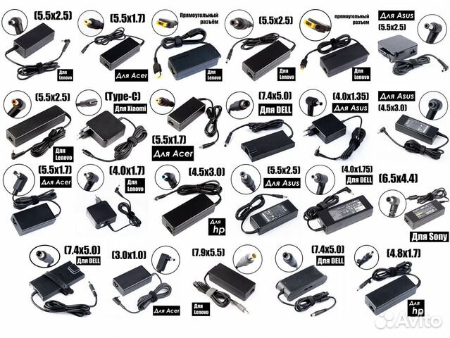 Блоки питания для ноутбуков