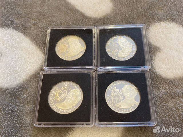 Легендарные Правители мира серебро 4 шт