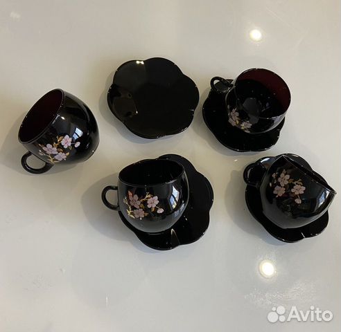 Сервиз чайный черный