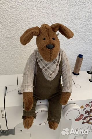 Игрушка собачка тедди Ручная работа