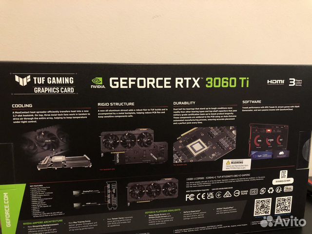 RTX 3060 Ti Asus TUF OC новая