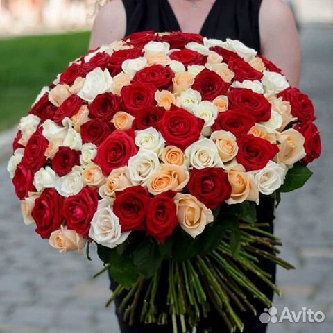 Букеты 101 роза Цветы Букеты из роз