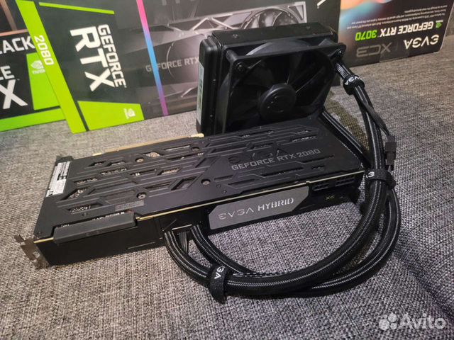 Видеокарта RTX 2080 evga XC Hybrid RT