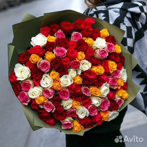 Букет 101 роза Кения