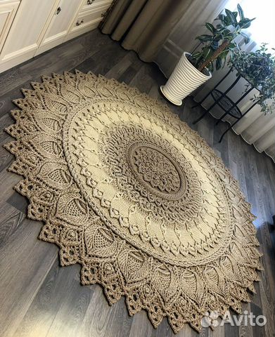 Ковер ручной работы 3D вязаный Грация 2 метра
