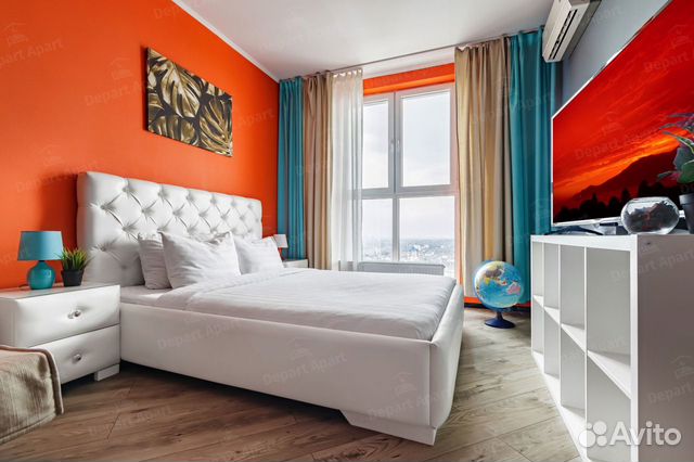 

1-к. квартира, 45 м², 2 кровати