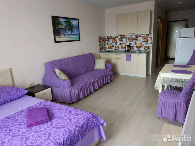 

Квартира-студия, 34 м², 2 кровати