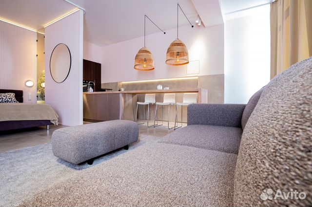 

1-к. квартира, 53,8 м², 2 кровати