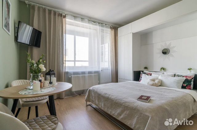 

Квартира-студия, 25 м², 1 кровать