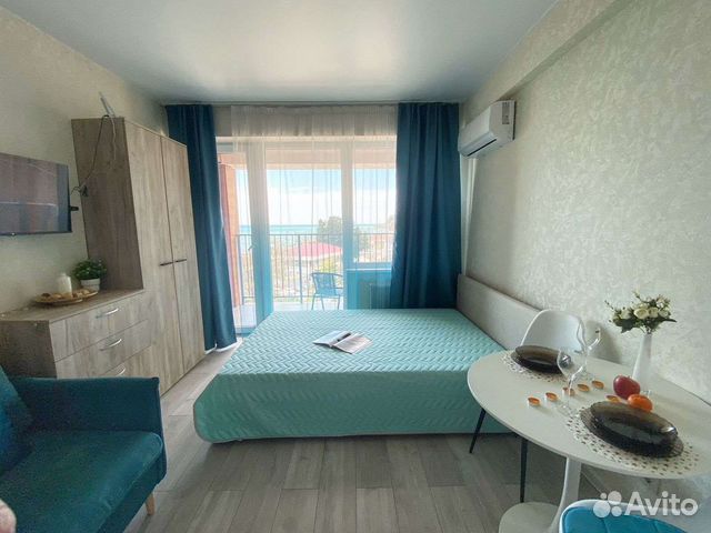 

Квартира-студия, 24 м², 2 кровати