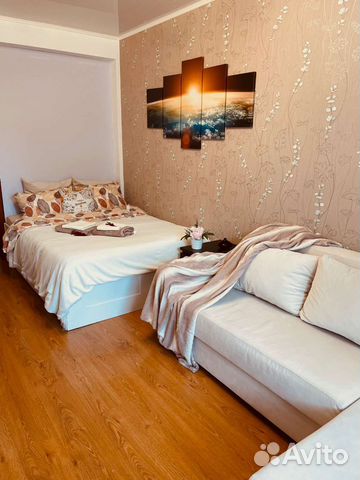 

1-к. квартира, 55 м², 2 кровати