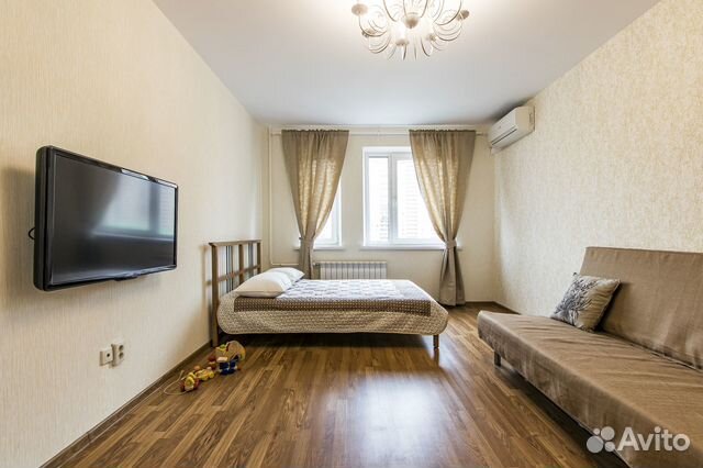 

1-к. квартира, 40 м², 2 кровати