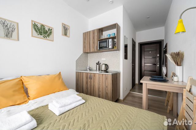 

Квартира-студия в апарт-отеле, 14 м², 1 кровать