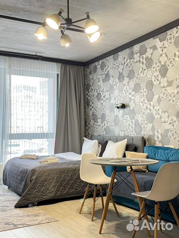

Квартира-студия в апарт-отеле, 33 м², 2 кровати